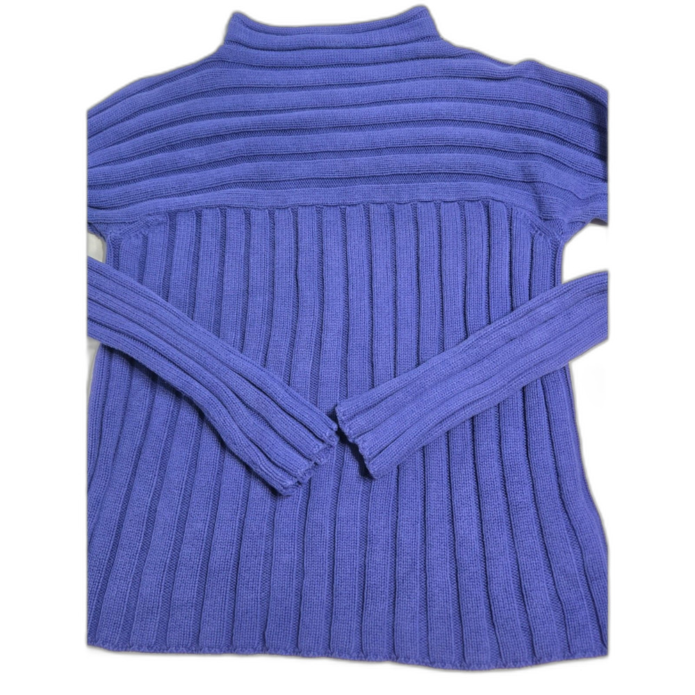 Vintage Jones New York Sport Mixed Rib Sweater | Women's Size M | Purple Y2K